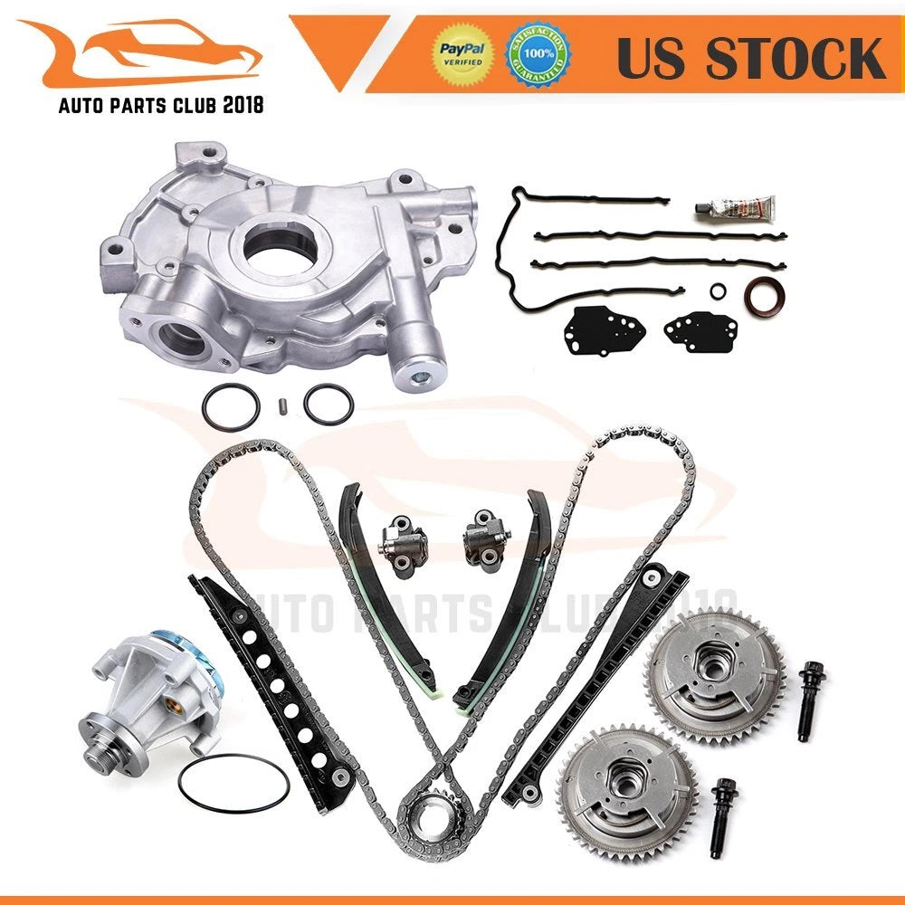 Timing Chain Cam Phasers Water Oil Pump Kit for Ford F-350 Super Duty (2005–2008)