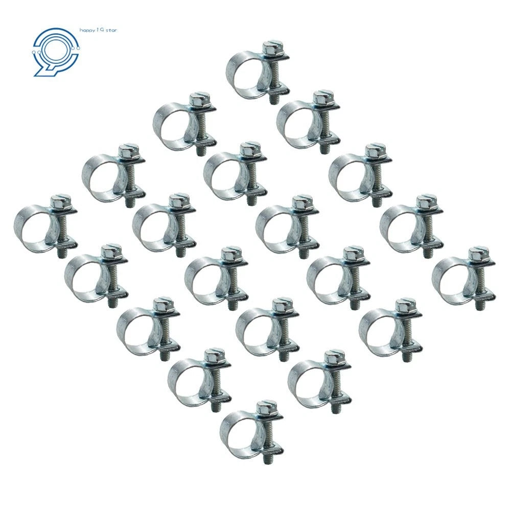 30 Pack Fuel Injection Hose Clamps for Universal Applications
