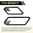 Interior Door Handle Bezel Cover for Chevy Colorado (2023–2024) Carbon Fiber