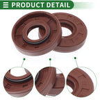 Set of 5 Oil Seal Rotary Shaft Seal FKM Rubber 17x40x8mm