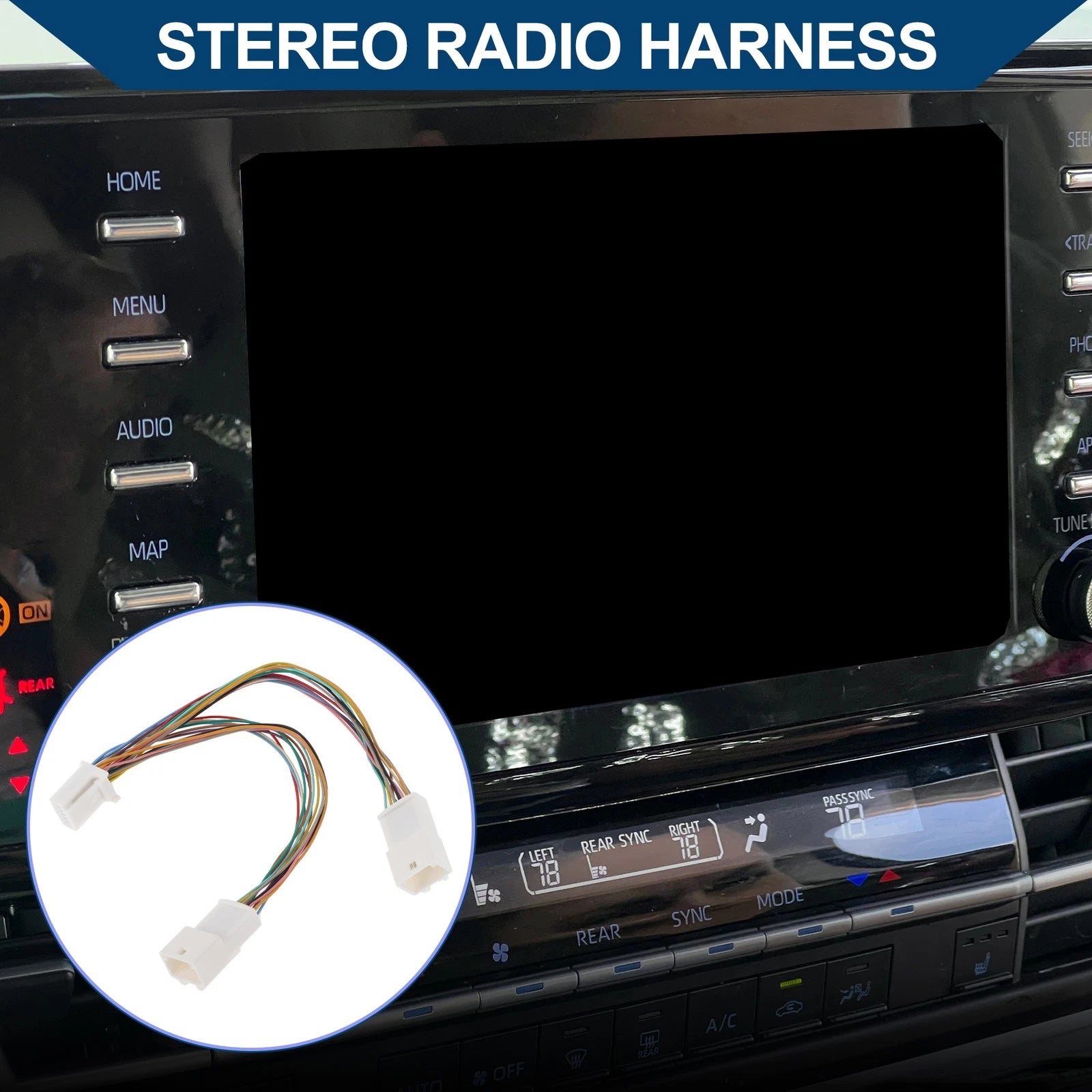 Stereo Radio Harness 12 Pin for Volkswagen Audi Seat Skoda 
