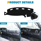 Dashboard Dash Cover Carpet Mat Pad for 1998-2001 Dodge Ram 1500-3500