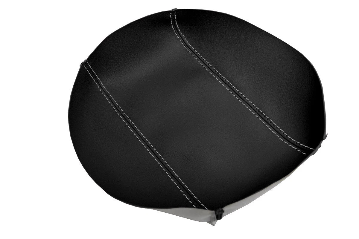 Leather Console Lid Armrest Cover for Subaru Tribeca (2006–2014) Gray Stitch