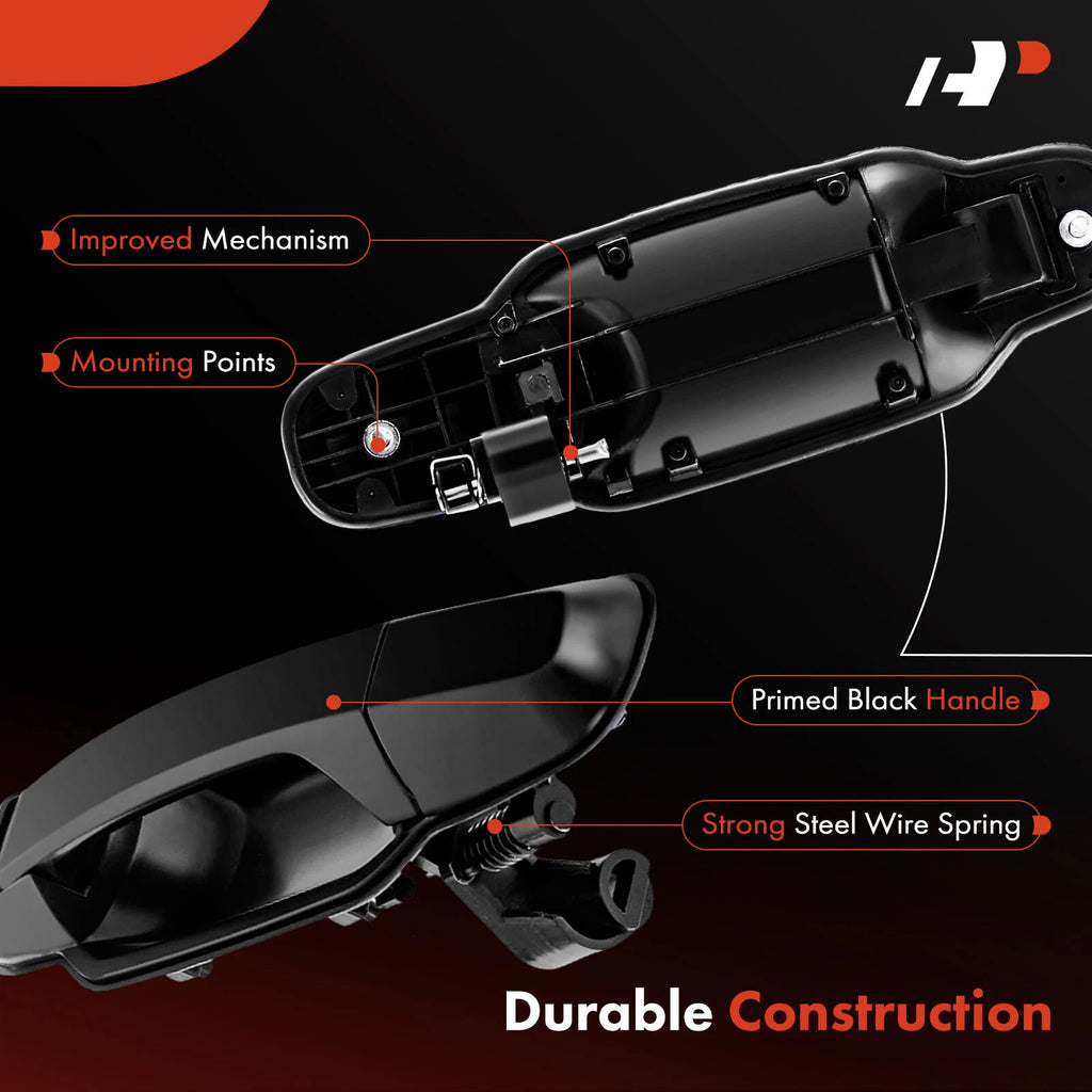 Rear Passenger Door Handle for Kia Sorento (2003-2006) Black
