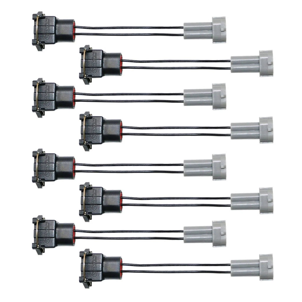 Set of 4 Injector Pnp Adapters for Bosch EV1 to Denso Male Wired
