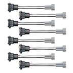 Set of 4 Injector Pnp Adapters for Bosch EV1 to Denso Male Wired