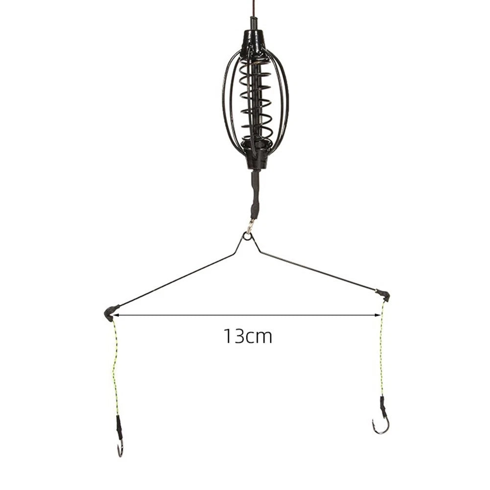 Fishing Feeder Set for Carp Fishing (1x Bait Cage Hook Rig)