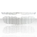 2pc Rectangular Honeycomb Grille Insert for 2014-2015 Chevy Malibu - Chrome