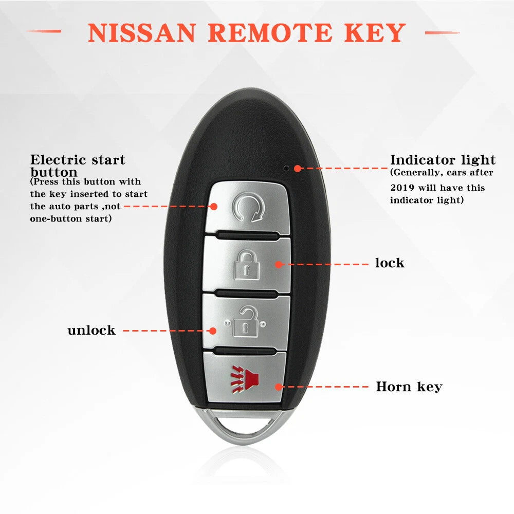 Replacement Proximity Key Fob Remote for Nissan Rogue (2009–2021) 285E3-6TA5B