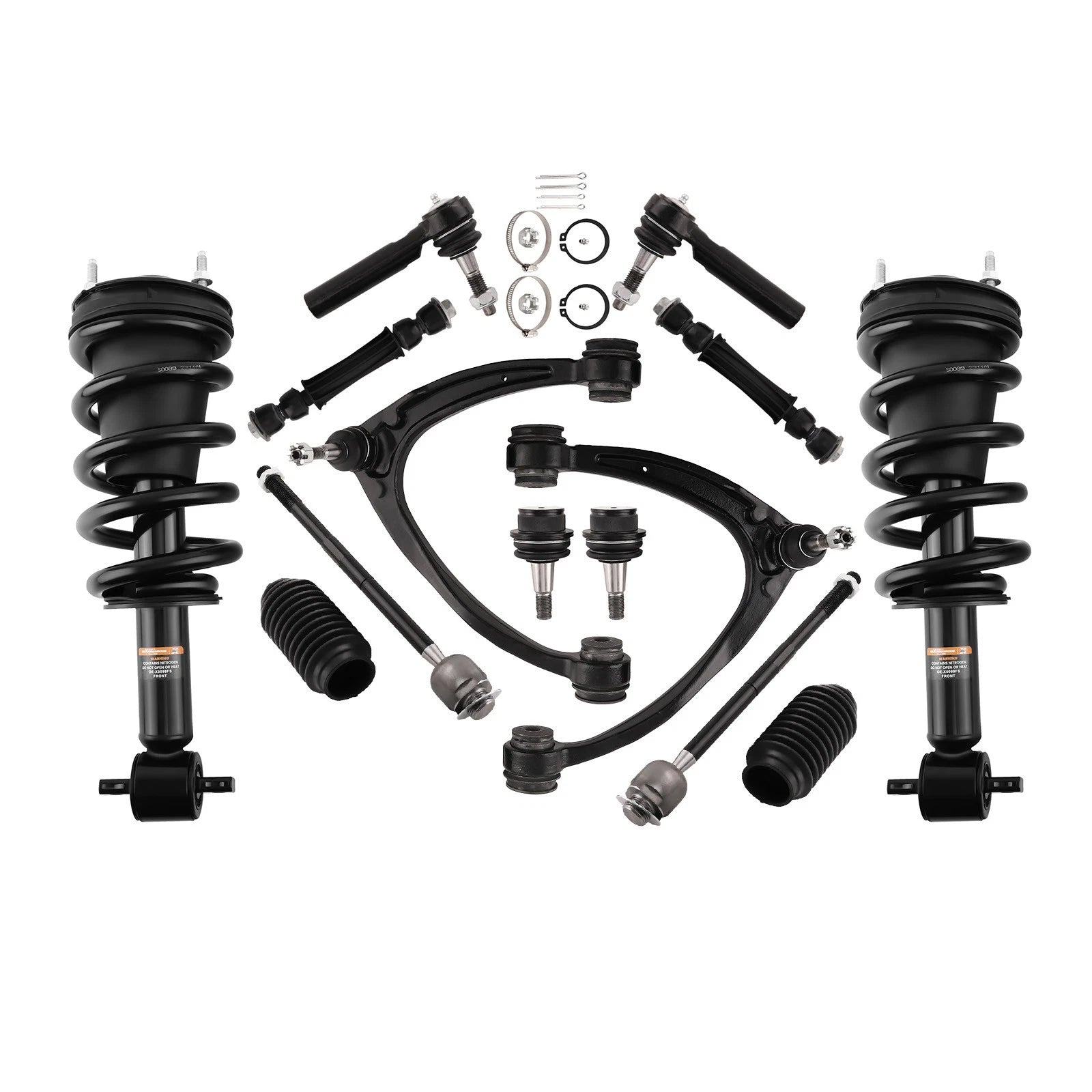 14x Front Complete Struts Control Arms Kit for Chevrolet Suburban 1500 (2007–2014)