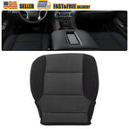 Driver Bottom Seat Cover Cloth Jet Black for Chevy Silverado Sierra (2014–2019)