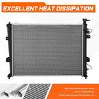 Full Aluminum Core Cooling Radiator for Rondo 2007–2012 2.7L DPI-2961