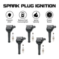 5x Ignition Coils + Spark Plugs for Volvo S60 S70 S80 (1999–2005) 30713416 UF341
