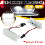 2X LED License Plate Light 6000K White for Ford Escape Explorer Fiesta (2013–2019)