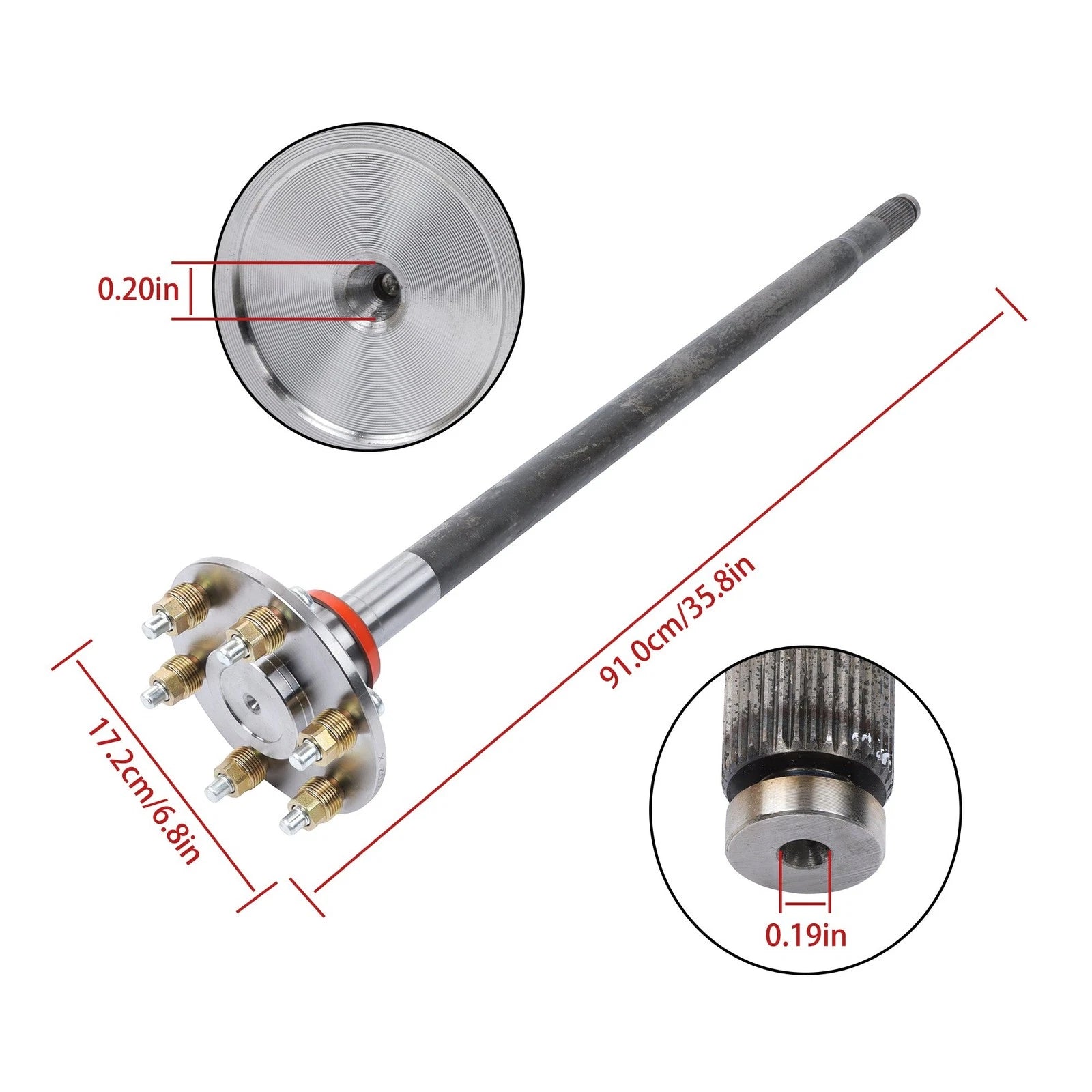 1 pcs Rear Right Axle Half-Shaft for Chevrolet Silverado 1500/3500 (2018)