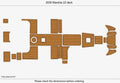 Seadek Swim Platform Cockpit EVA Foam Teak Deck Flooring for Marahia 22 (2000)