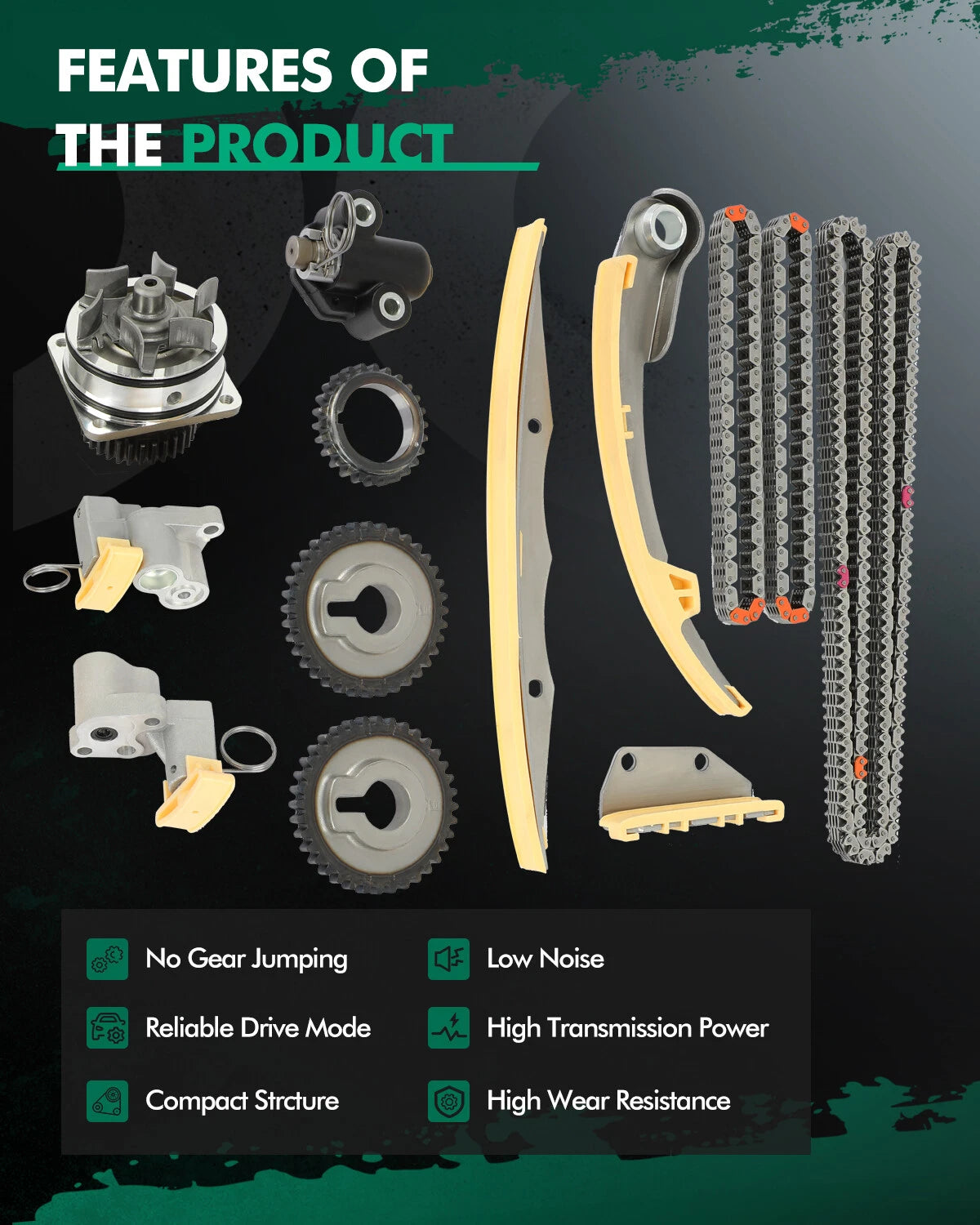 Timing Chain Kit & Water Pump for Nissan Xterra Frontier (2005–2012)
