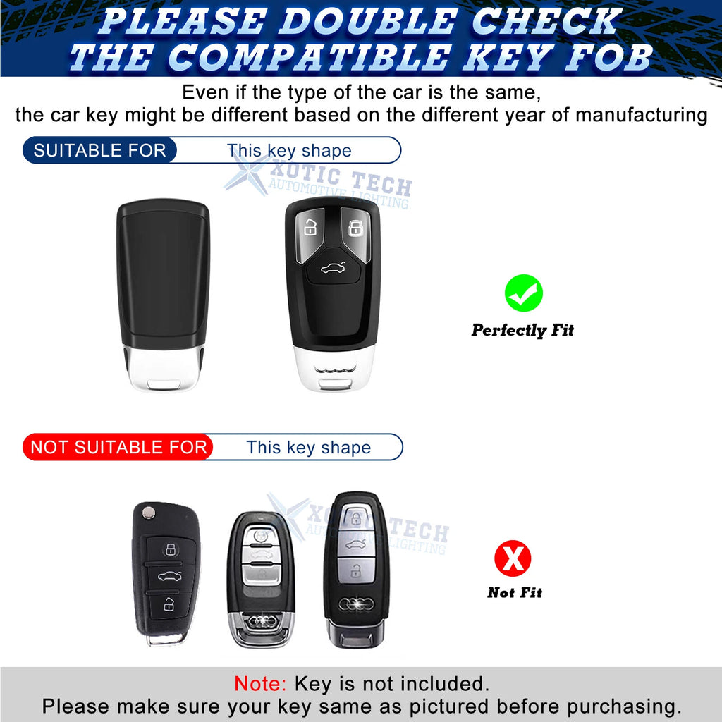 Smart Key Fob Cover for Audi A4 Q5 A6 S7 A8 (2017-2024)