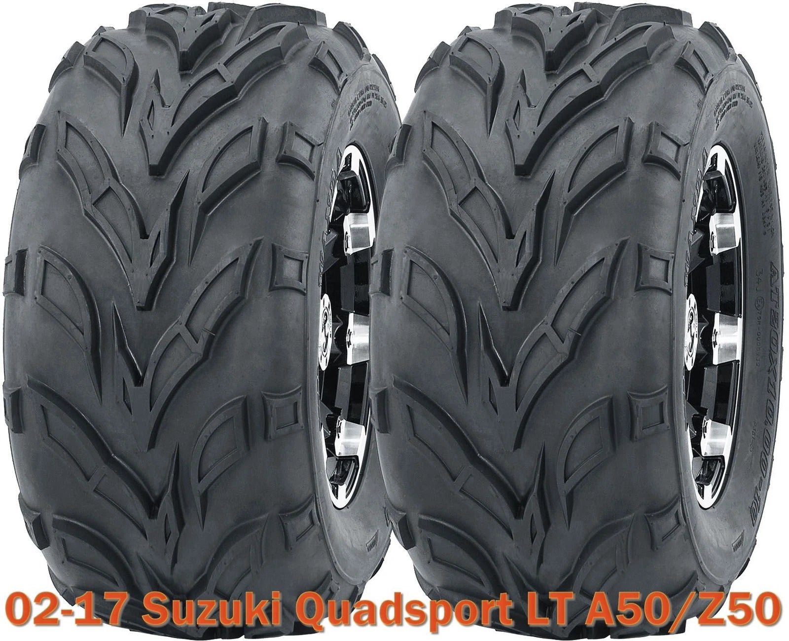 Set of 2 WANDA 16x8-7 ATV Tires for Suzuki Quadsport LT A50/Z50 (2002–2017)
