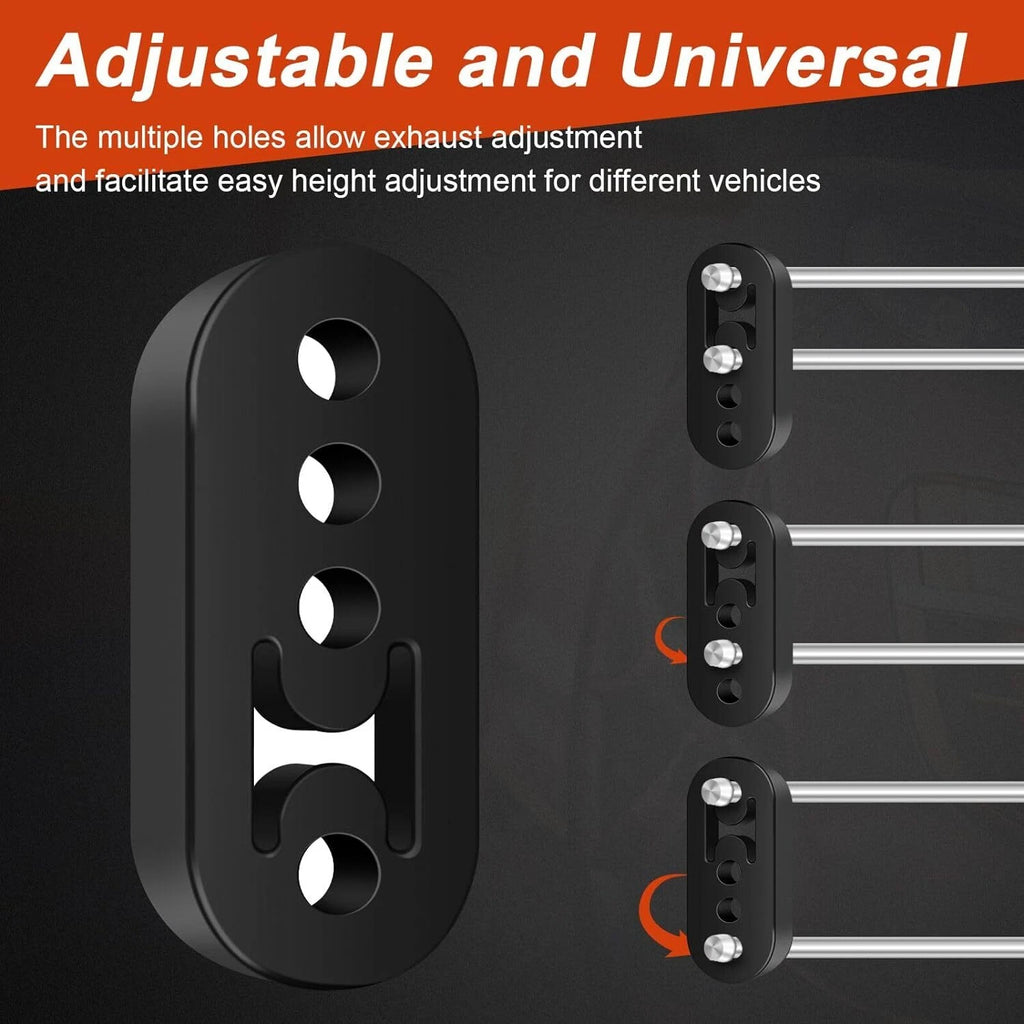 Set of 4 Adjustable Polyurethane Rubber Exhaust Hangers Universal