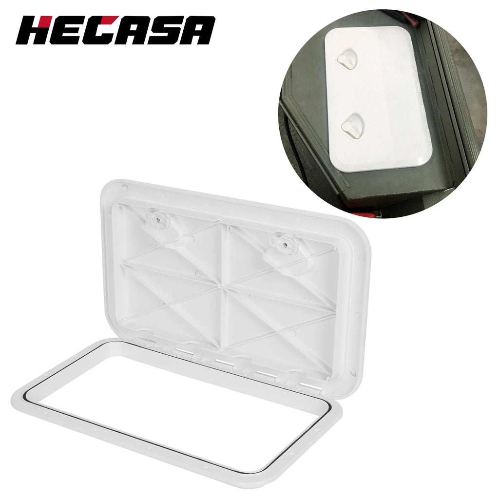 24" x 14" Marine Deck Access Hatch for Boat Caravan RV (180 Lid Hinge)