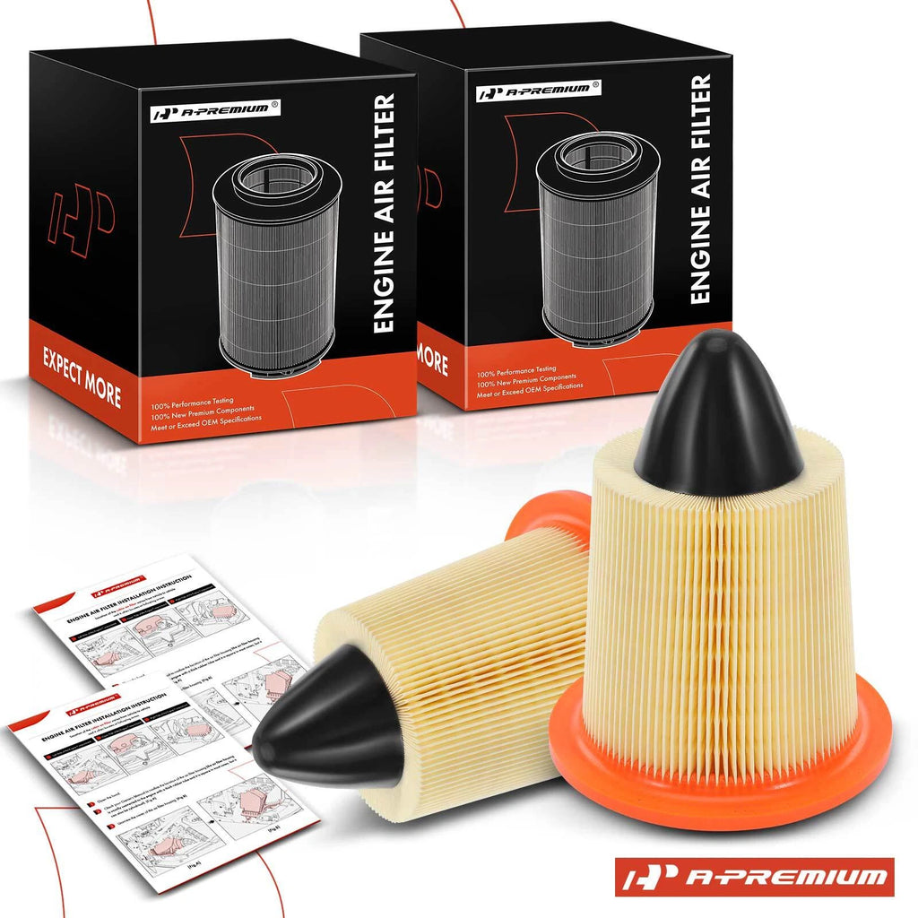 2X Engine Air Filter for Ford Mustang (1994–2004) Contour (1998–2000)