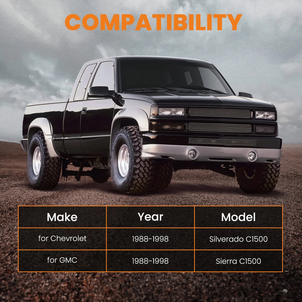 Lowering Kit Rear Drop Shock Extensions for GMC C1500 (1988–1998) 3''-5''