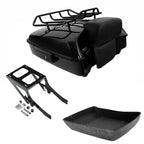 Chopped Trunk Backrest Pad Mount Rack for Harley Deluxe FLDE (2018–2026)
