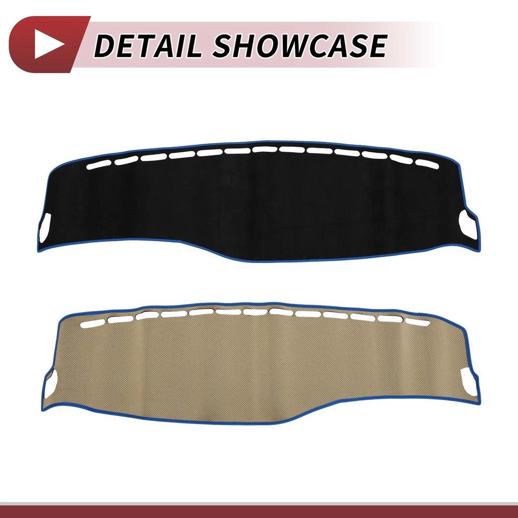 Dashboard Cover Mat for Mercedes S-Class W222 (2014–2020) Black Blue
