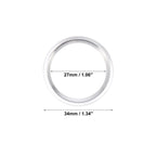 Set of 2 Silver Tone Engine Start Button Decorative Ring Covers for Audi A4L A6L Q5 A5 A7