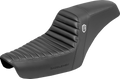 SADDLEMEN Step-Up Seat Tuck-n-Roll Black for Dyna (1996–2003) SC89604T