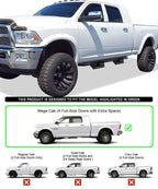 Stainless Steel Pocket Steps for Dodge Ram 2500 3500 Mega Cab (2010-2026)