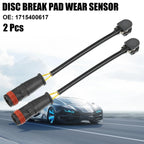2 x Front Rear Disc Brake Pad Wear Sensors for Mercedes-Benz SL500 (2003-2006)