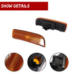 2X Amber Lens Front Bumper Side Marker Lights for VW Tiguan (2009–2017)
