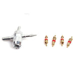 Set of 4 Zinc Plated Valve Stem Cores for Tire Remover Tool