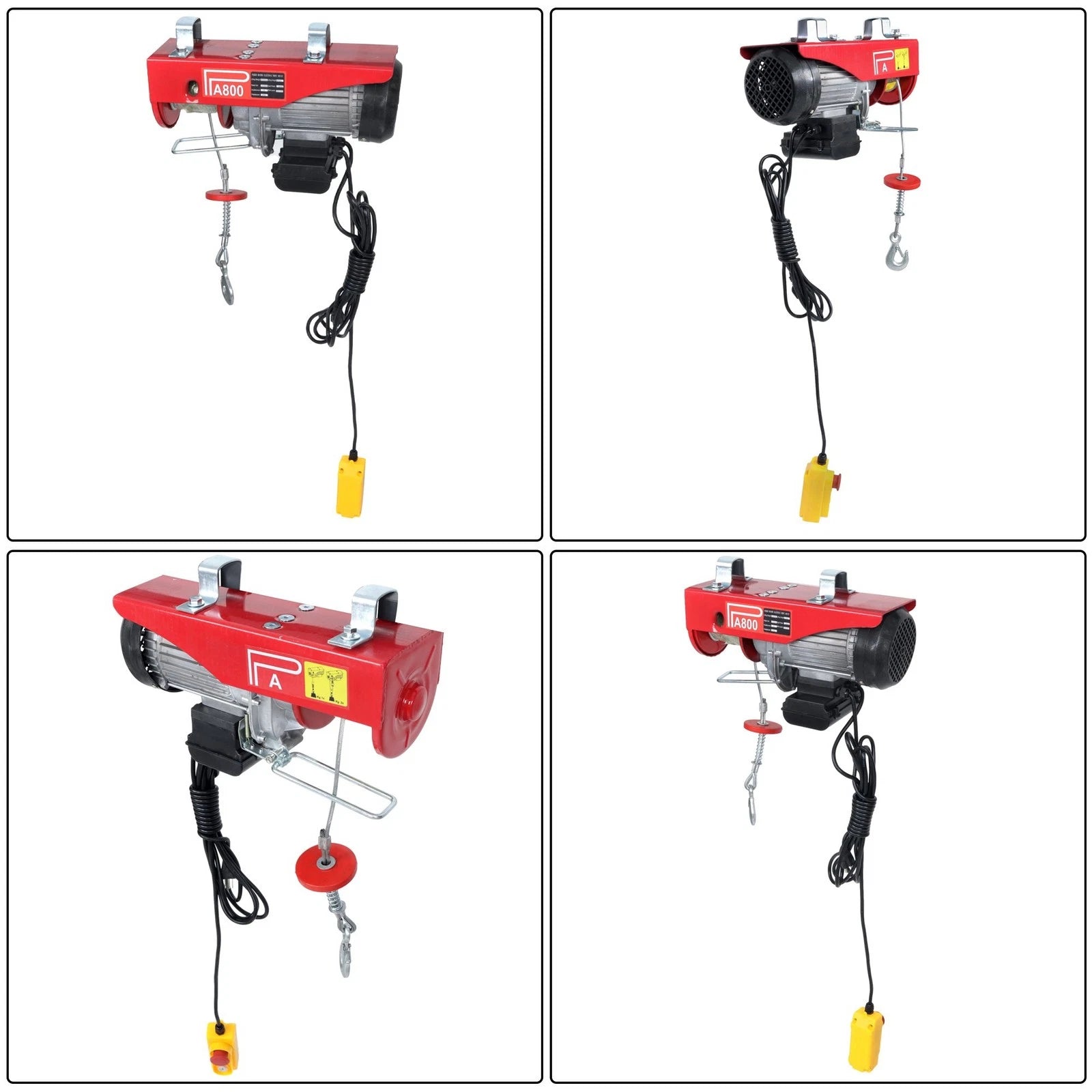 Electric Hoist for Crane (1760 lbs, Wired Remote Control, 110V)