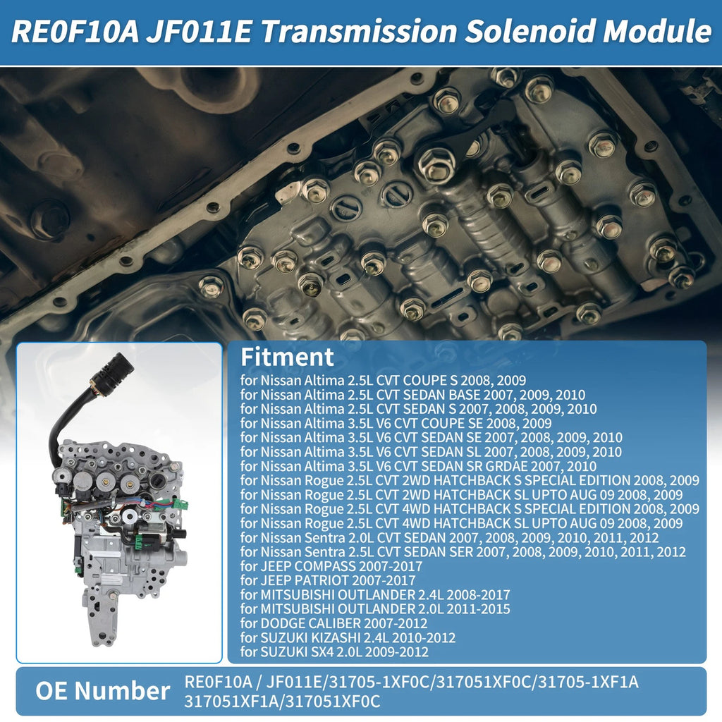 CVT Transmission Valve Body No.31705-1XF0C RE0F10A JF011E for Nissan Altima (2007–2012)