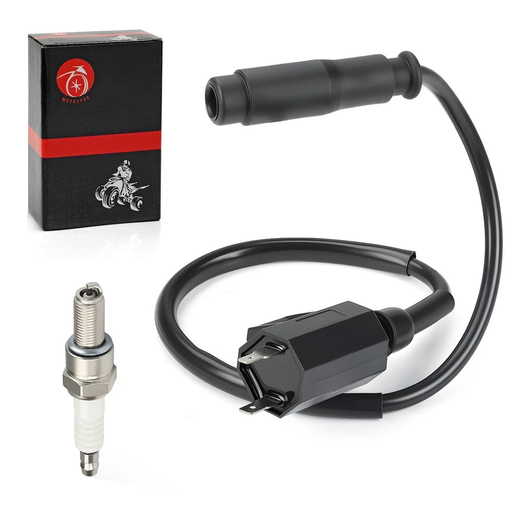 Ignition Coil + Spark Plug + CAP for Kawasaki Prairie KVF 650/700 (2002–2006)