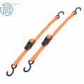 Set of 2 Heavy Duty 1" x 4' Ratchet Tie Down Straps with S Hook
