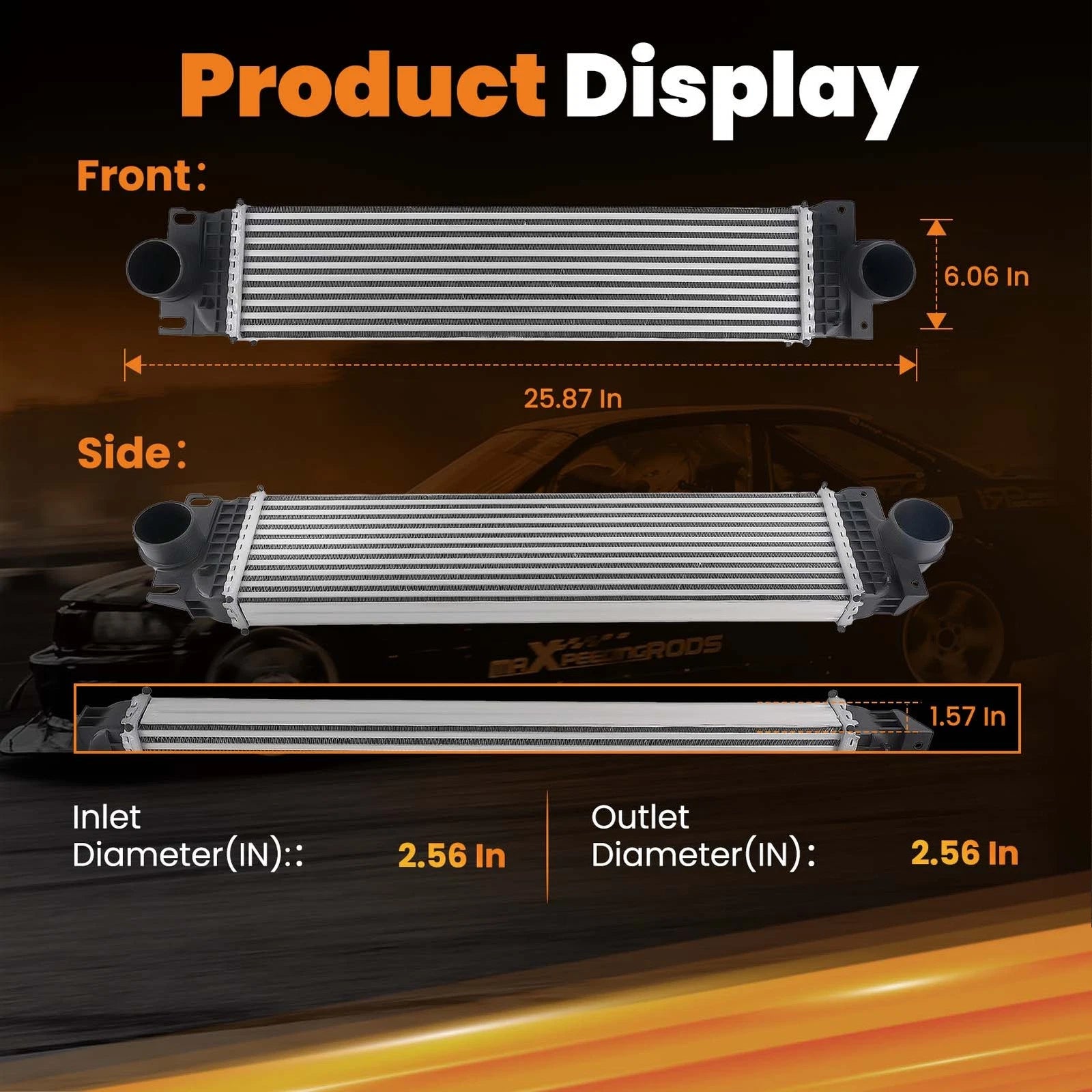Intercooler for Lincoln MKZ L4 2.0L (2013–2016) DG9Z6K775A DG9Z6K775C