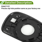 Left Side Mirror Glass Replacement for Hyundai Sonata (1999–2005)