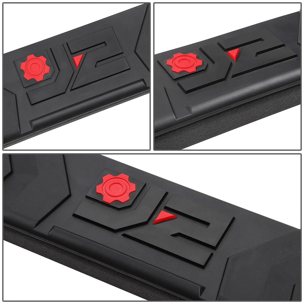 J2 Fit Running Boards for Silverado Sierra Crew Cab (2007–2019) 6.25" Flat Side Step Bar