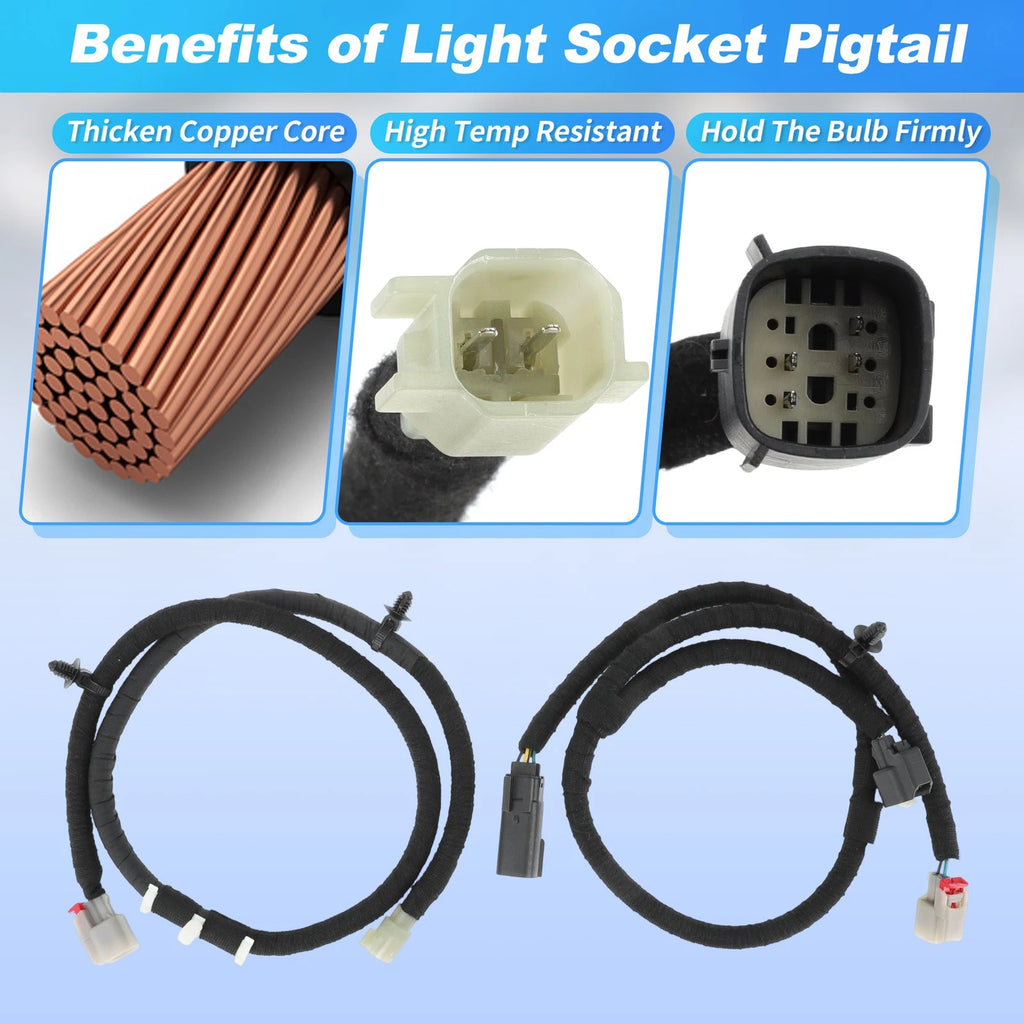 2X Box Bed Light Wire Assembly Jumper for Ford F150 (2021–2025)