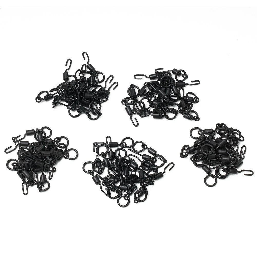 Set of 10 Spinner Swivels for Carp Fishing - Quick Change Alloy Copper