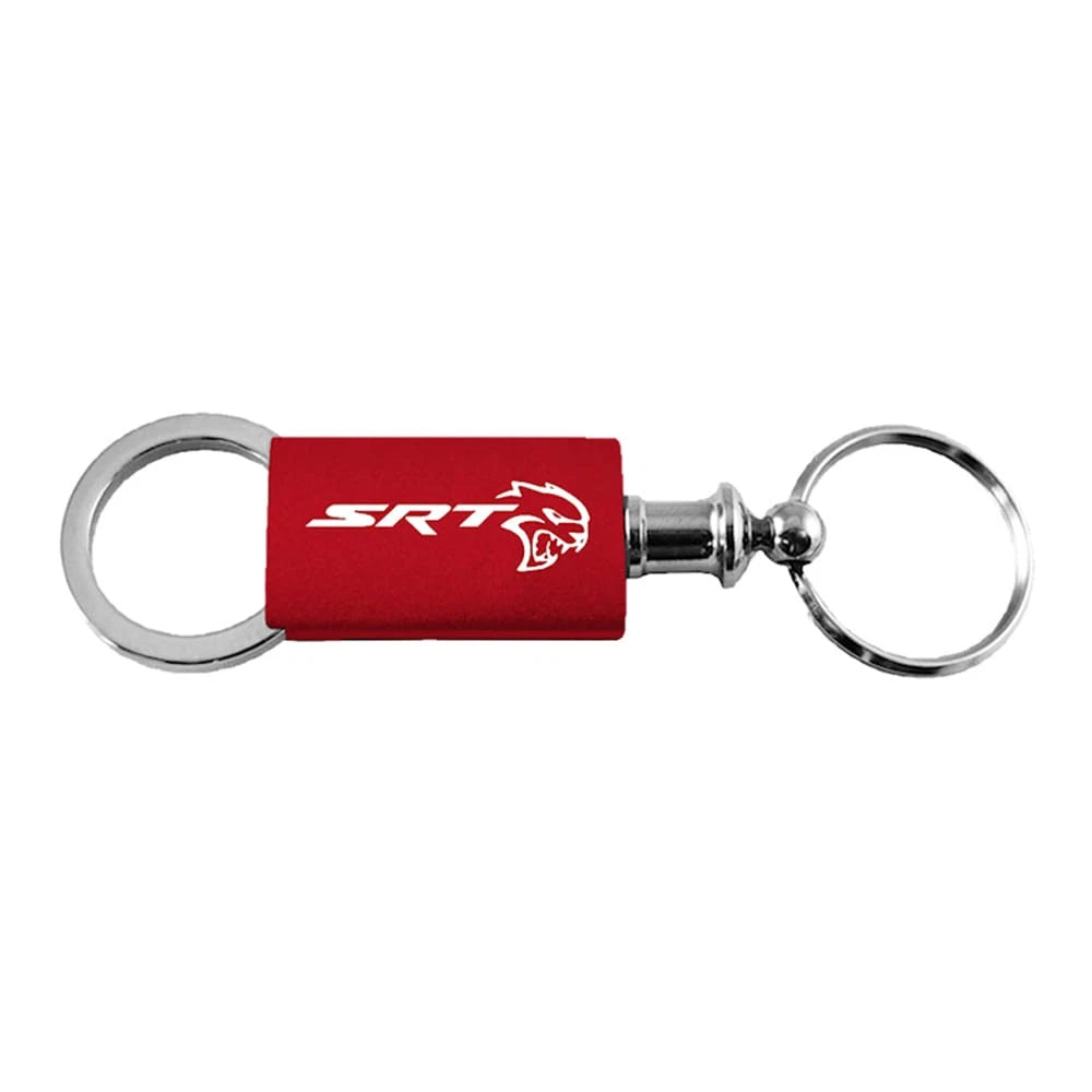 Red Anodized Aluminum Valet Keychain - Officially Licensed for Dodge SRT Hellcat