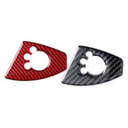 Carbon Fiber RHD Door Lock Switch Cover for Audi TT TTRS (2008-2014)