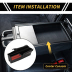 Pair Center Console Side Organizer Insert Tray for Toyota Tacoma (2016–2023)