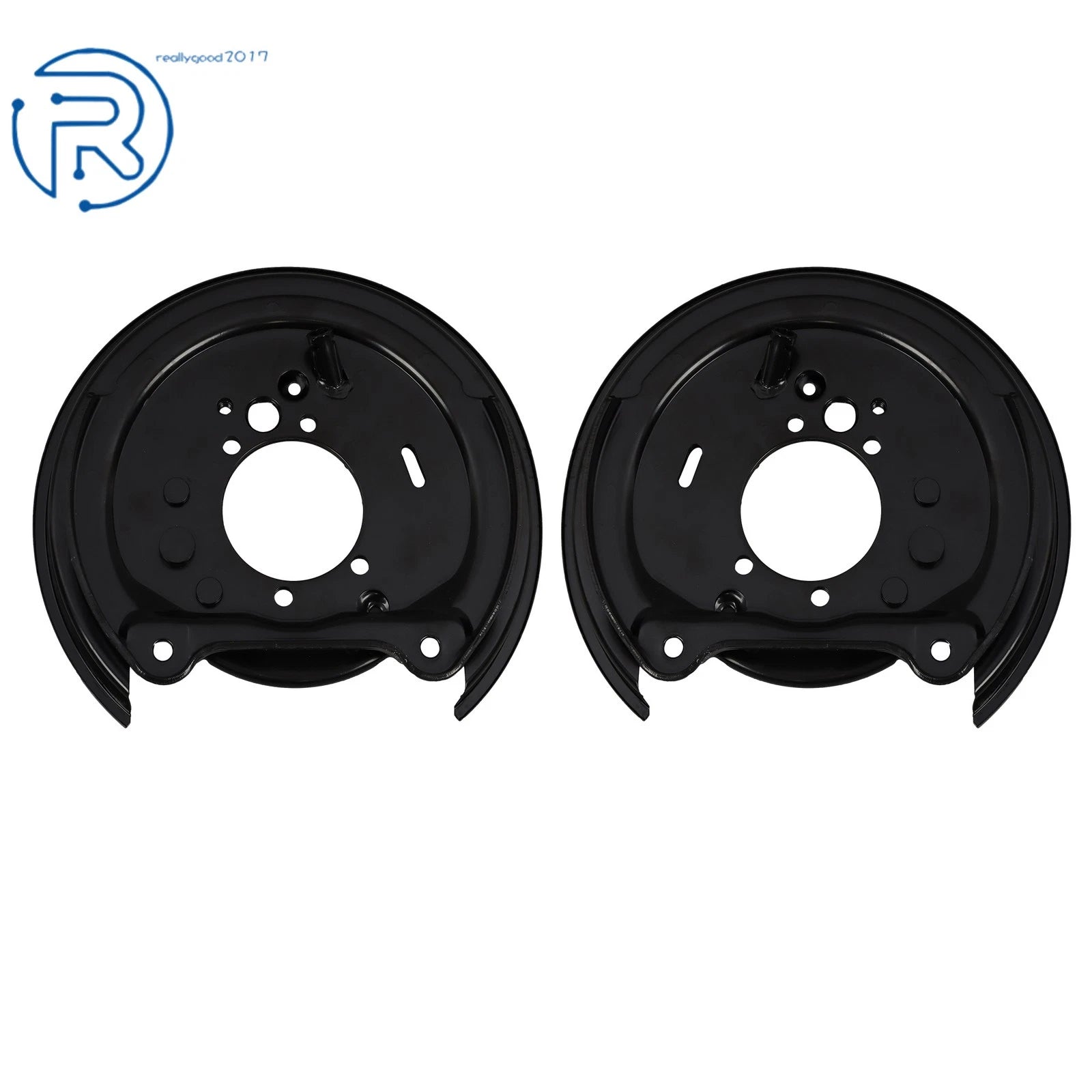 Set of 2 Rear Brake Rotor Backing Plates for Subaru Legacy Impreza (1992–2008) 698-416 698-417