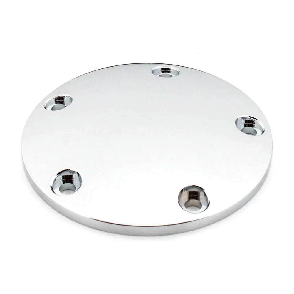 Silver Domed Timing Points Cover for Harley Twin Cam Softail Dyna Touring (99-17)