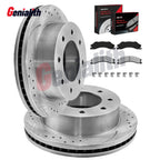 Front Rotors Brake Pad Set for Chevy GMC Silverado Sierra 2500 3500 HD (2011–2019)